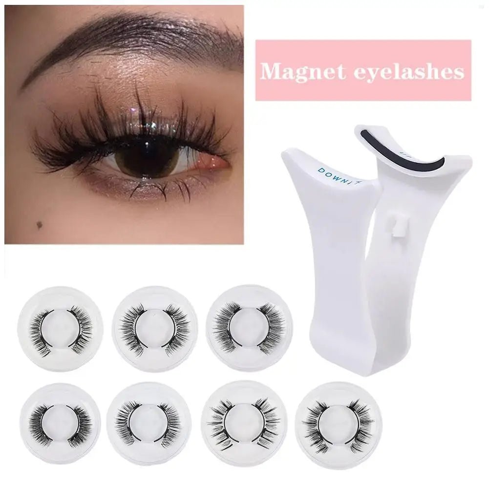 3D Magnetic Eyelashes Set - Natural Look, Reusable with Tweezers - Serene Glow Care