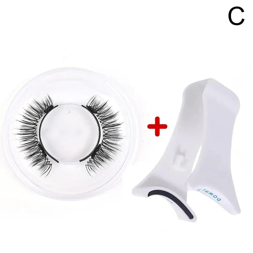 3D Magnetic Eyelashes Set - Natural Look, Reusable with Tweezers - Serene Glow Care