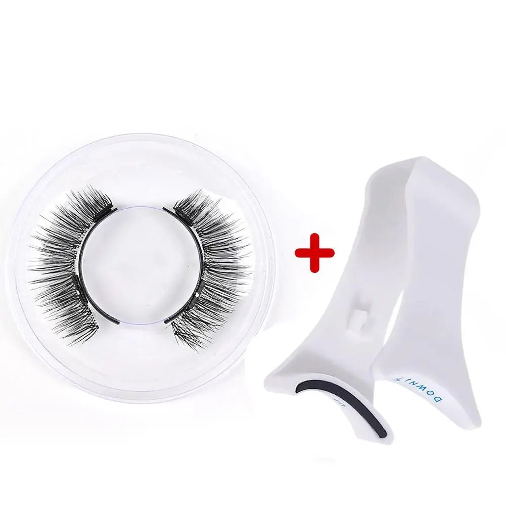 3D Magnetic Eyelashes Set - Natural Look, Reusable with Tweezers - Serene Glow Care