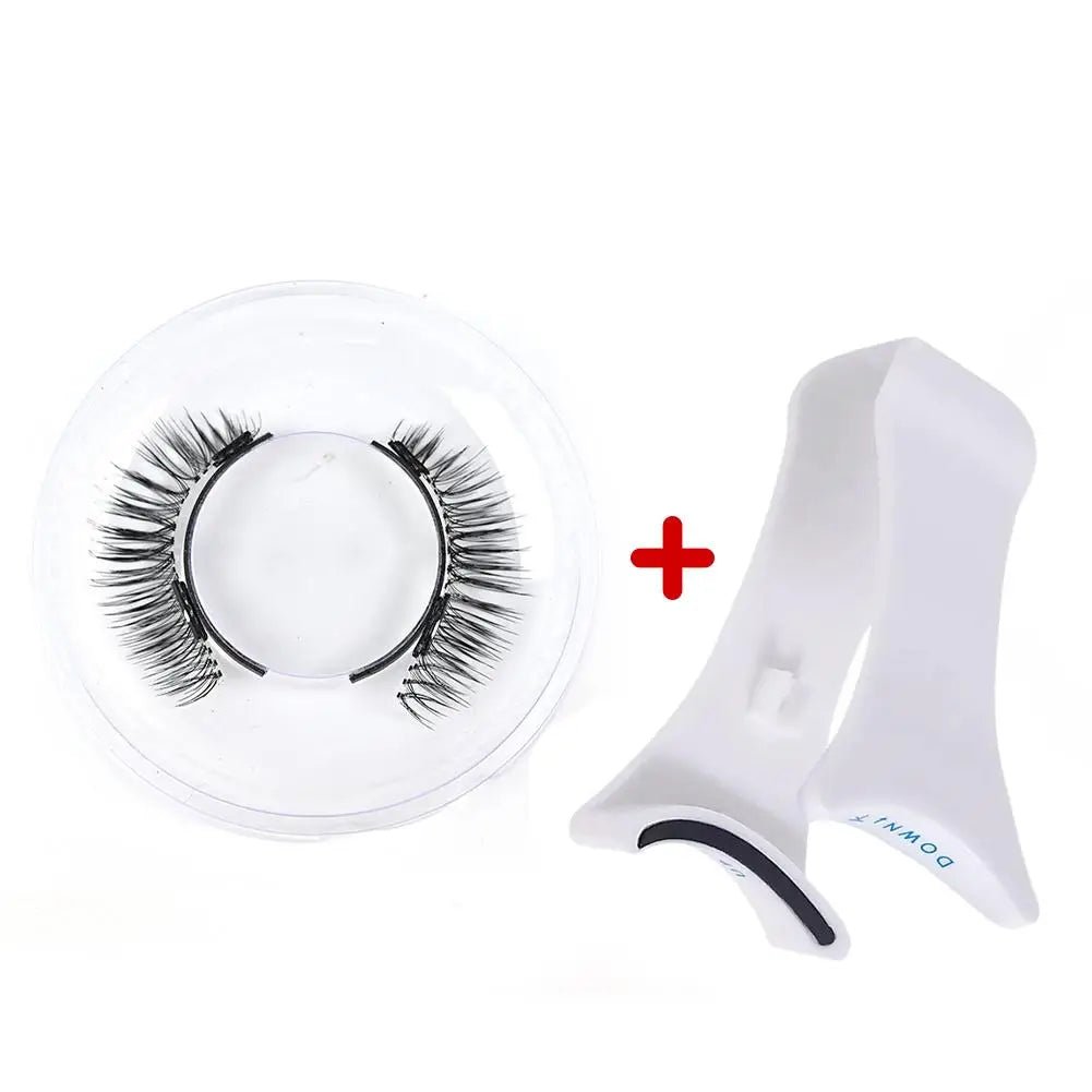 3D Magnetic Eyelashes Set - Natural Look, Reusable with Tweezers - Serene Glow Care