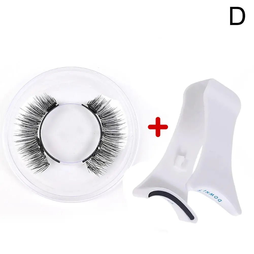 3D Magnetic Eyelashes Set - Natural Look, Reusable with Tweezers - Serene Glow Care