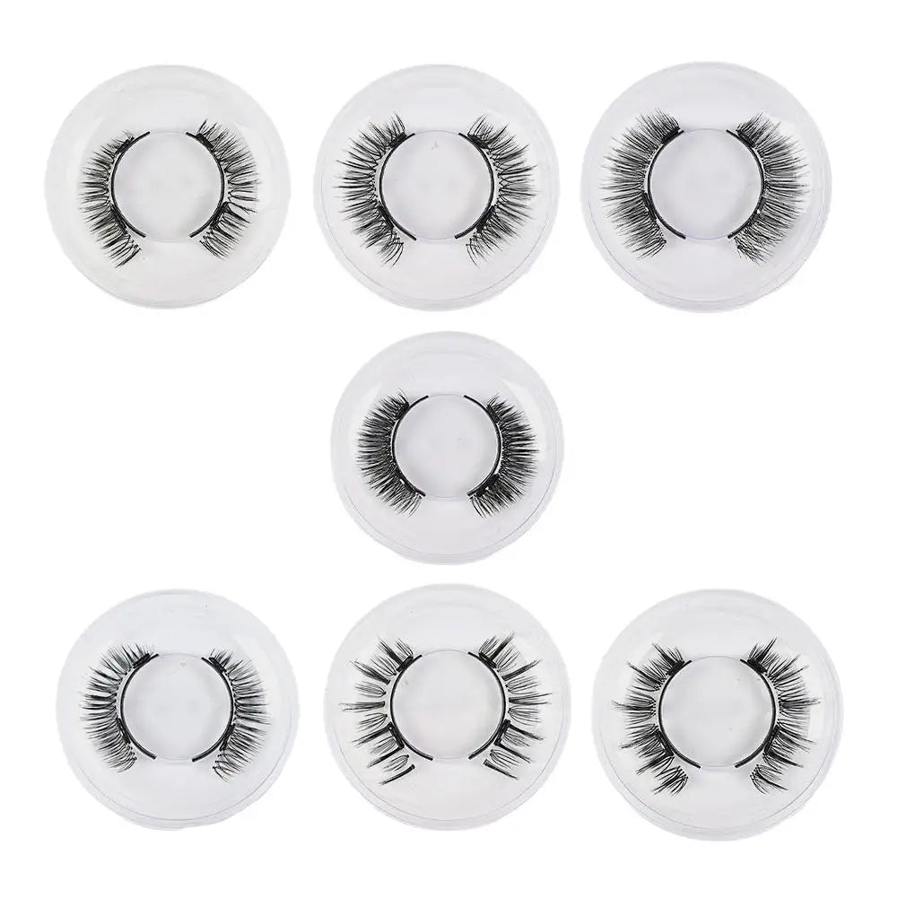 3D Magnetic Eyelashes Set - Natural Look, Reusable with Tweezers - Serene Glow Care