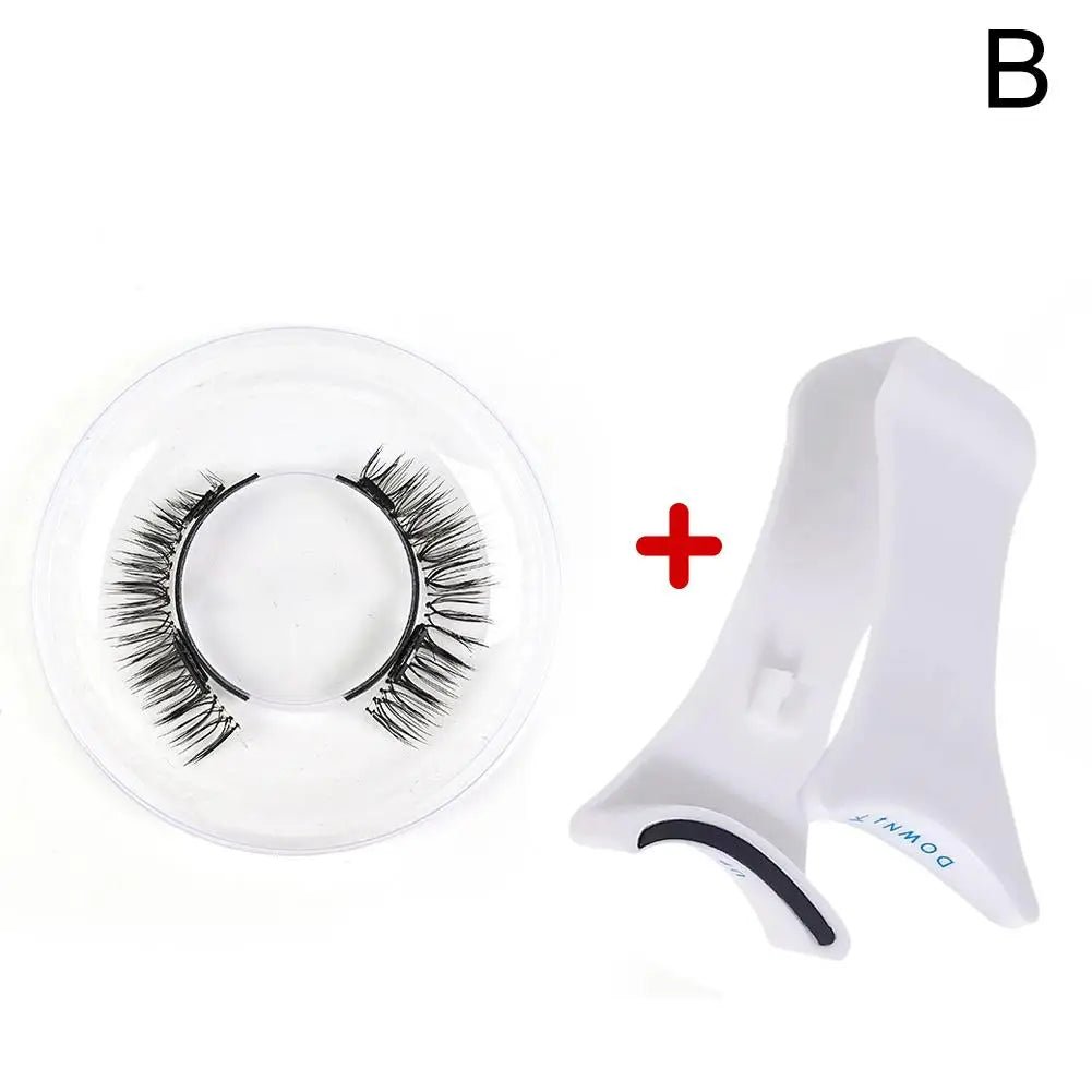 3D Magnetic Eyelashes Set - Natural Look, Reusable with Tweezers - Serene Glow Care