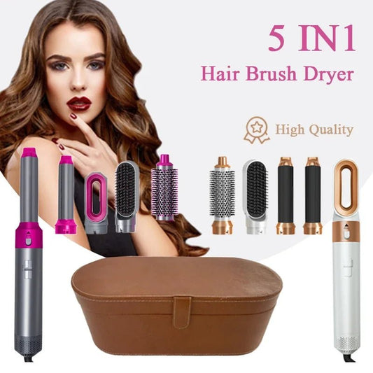 5 in 1 Hair Dryer Styling Brush: The Ultimate Hair Care Solution - Serene Glow Care