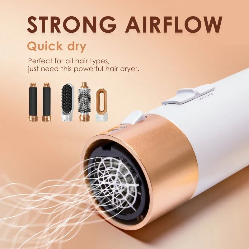 5 in 1 Hair Dryer Styling Brush: The Ultimate Hair Care Solution - Serene Glow Care