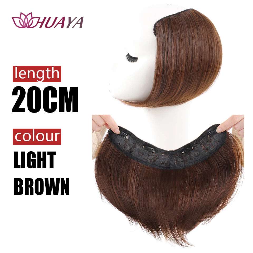 Clip in Hairpiece U Hair Pads Top Seamless Invisible Hair Piece Thickened Wig Root Pad High Straight Hair Extension - Serene Glow Care