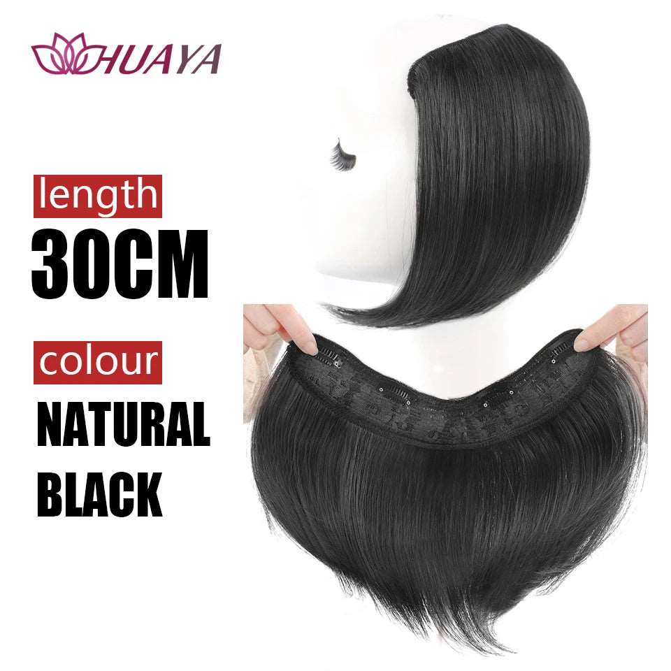 Clip in Hairpiece U Hair Pads Top Seamless Invisible Hair Piece Thickened Wig Root Pad High Straight Hair Extension - Serene Glow Care