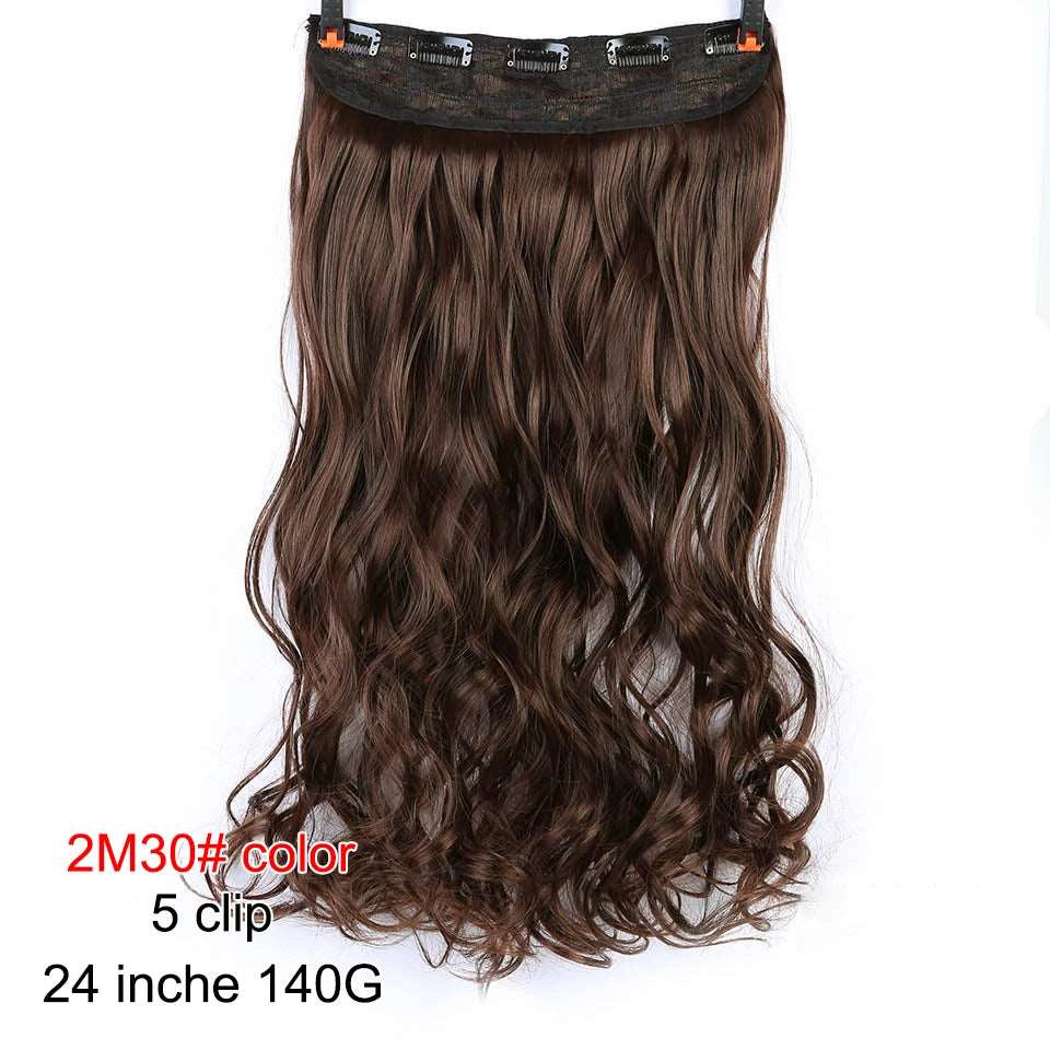 Chic Ombre Human Hair Extensions – 24-Inch Long Curly Clip-On Hairpieces for Women - Serene Glow Care