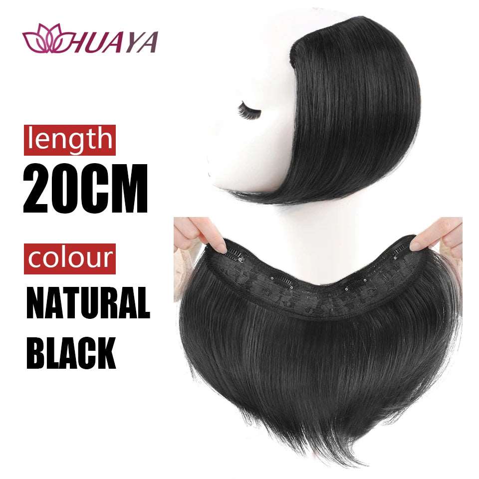 Clip in Hairpiece U Hair Pads Top Seamless Invisible Hair Piece Thickened Wig Root Pad High Straight Hair Extension - Serene Glow Care