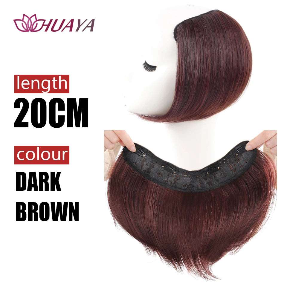 Clip in Hairpiece U Hair Pads Top Seamless Invisible Hair Piece Thickened Wig Root Pad High Straight Hair Extension - Serene Glow Care