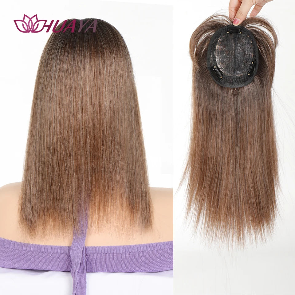 Sleek Long Straight Topper Wig: Instant Volume and Style - Serene Glow Care