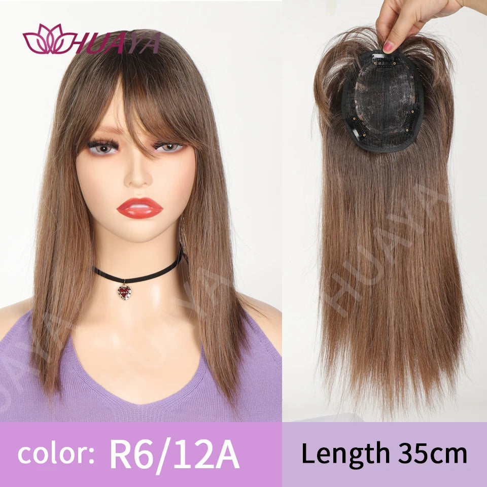 Sleek Long Straight Topper Wig: Instant Volume and Style - Serene Glow Care