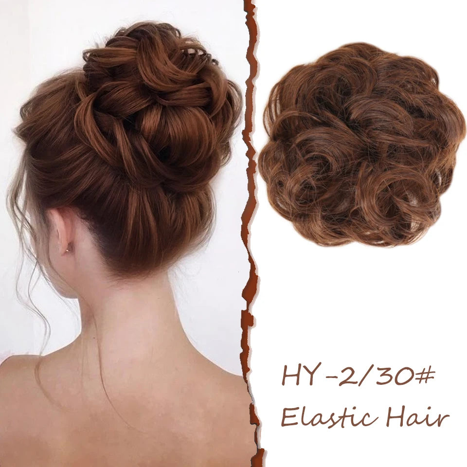 Lush Curly Chignon Hair Bun: Effortless Style in a Snap - Serene Glow Care