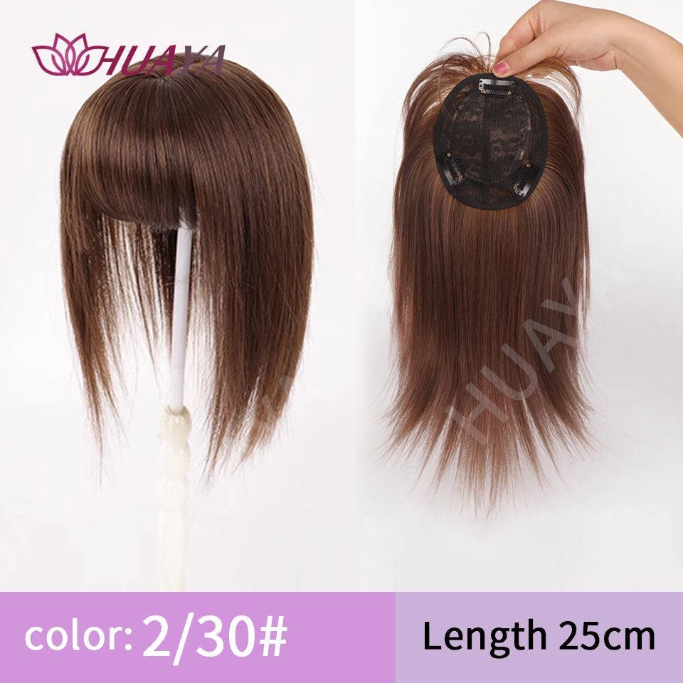 Sleek Long Straight Topper Wig: Instant Volume and Style - Serene Glow Care