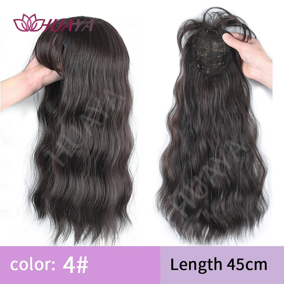 Sleek Long Straight Topper Wig: Instant Volume and Style - Serene Glow Care