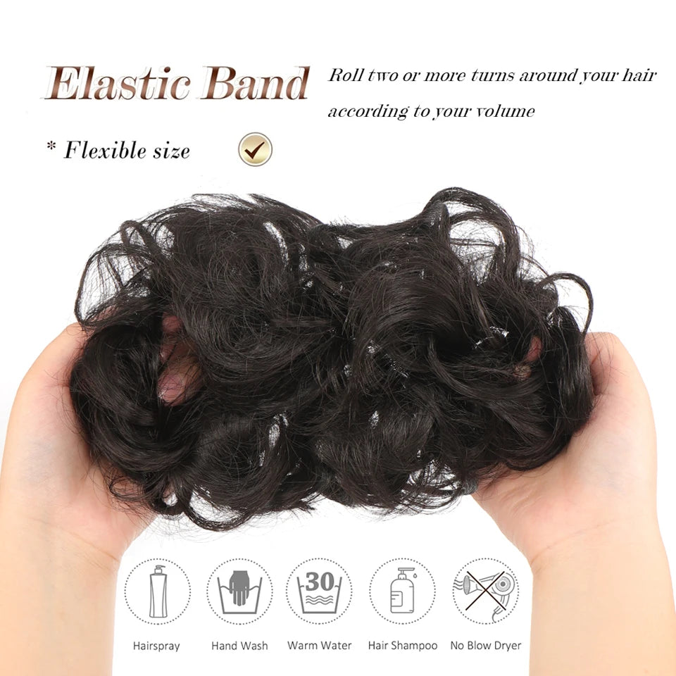 Lush Curly Chignon Hair Bun: Effortless Style in a Snap - Serene Glow Care