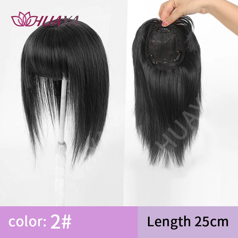 Sleek Long Straight Topper Wig: Instant Volume and Style - Serene Glow Care