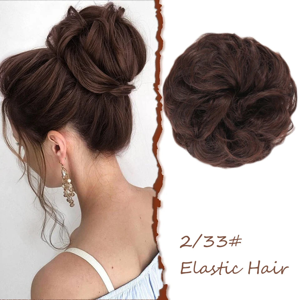 Lush Curly Chignon Hair Bun: Effortless Style in a Snap - Serene Glow Care