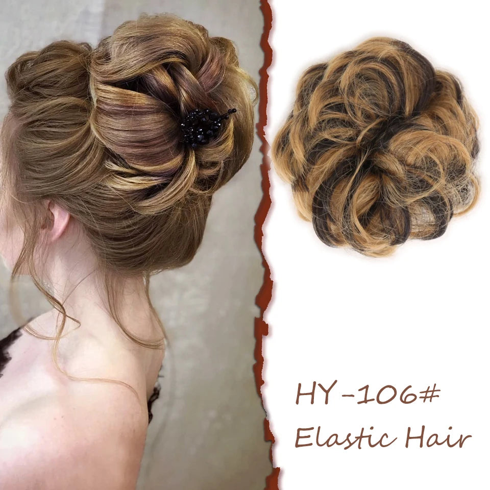 Lush Curly Chignon Hair Bun: Effortless Style in a Snap - Serene Glow Care