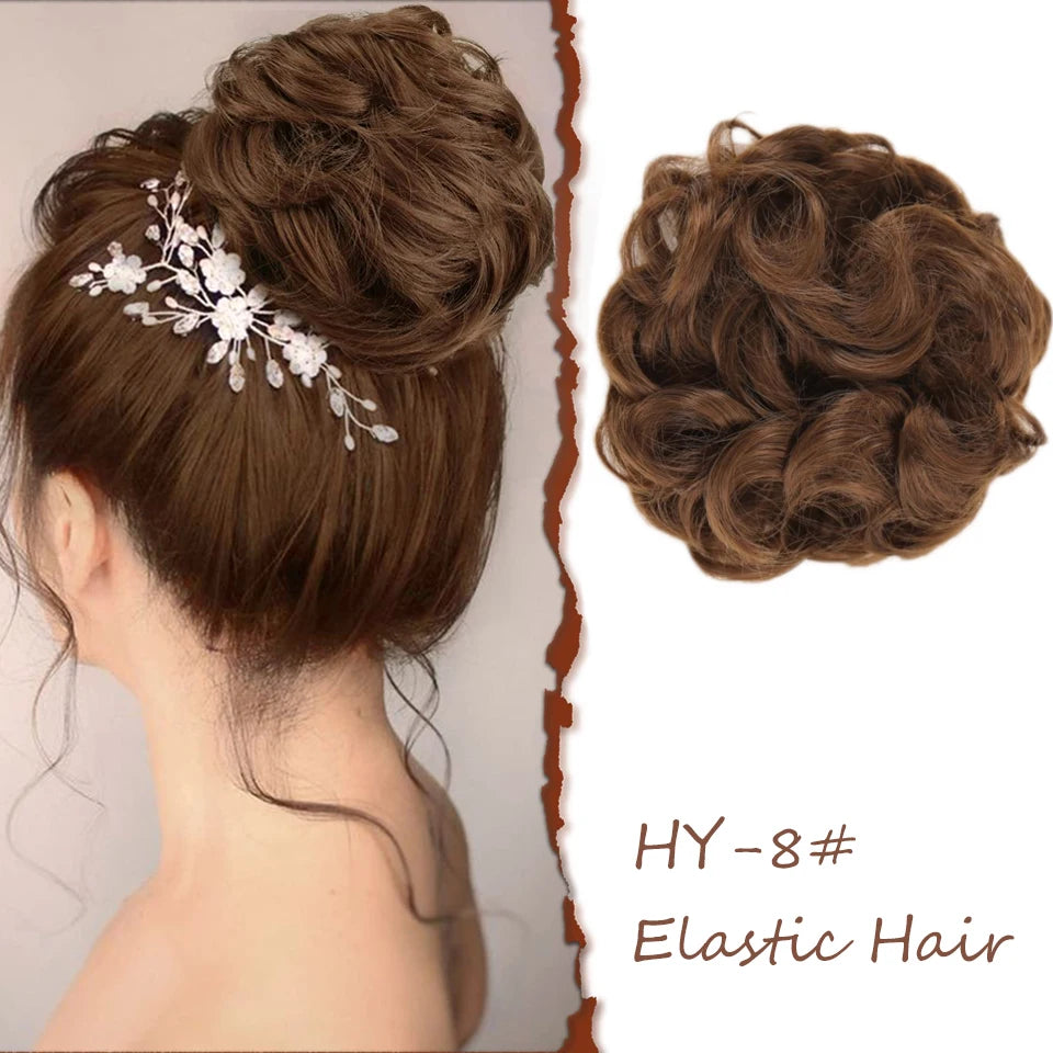 Lush Curly Chignon Hair Bun: Effortless Style in a Snap - Serene Glow Care