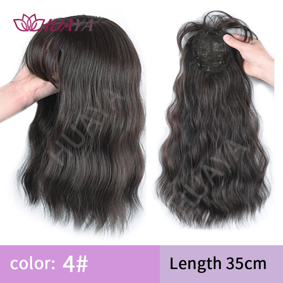 Sleek Long Straight Topper Wig: Instant Volume and Style - Serene Glow Care