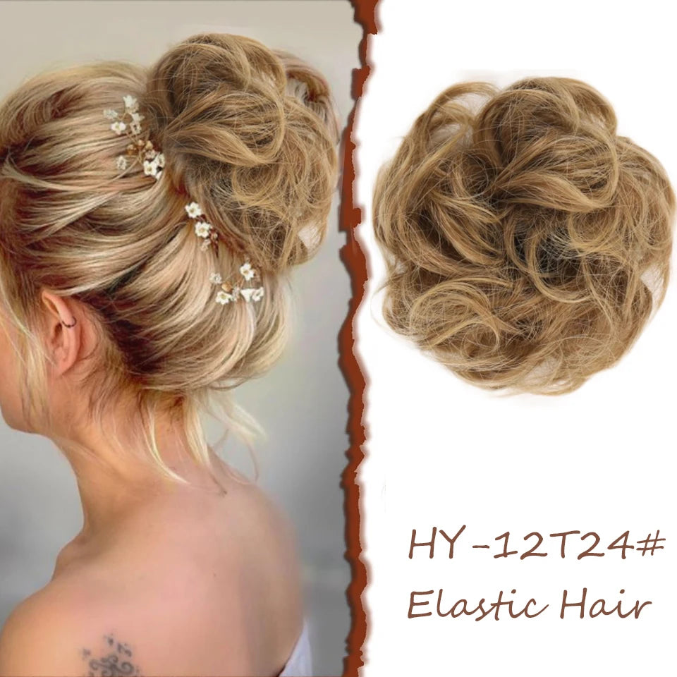 Lush Curly Chignon Hair Bun: Effortless Style in a Snap - Serene Glow Care