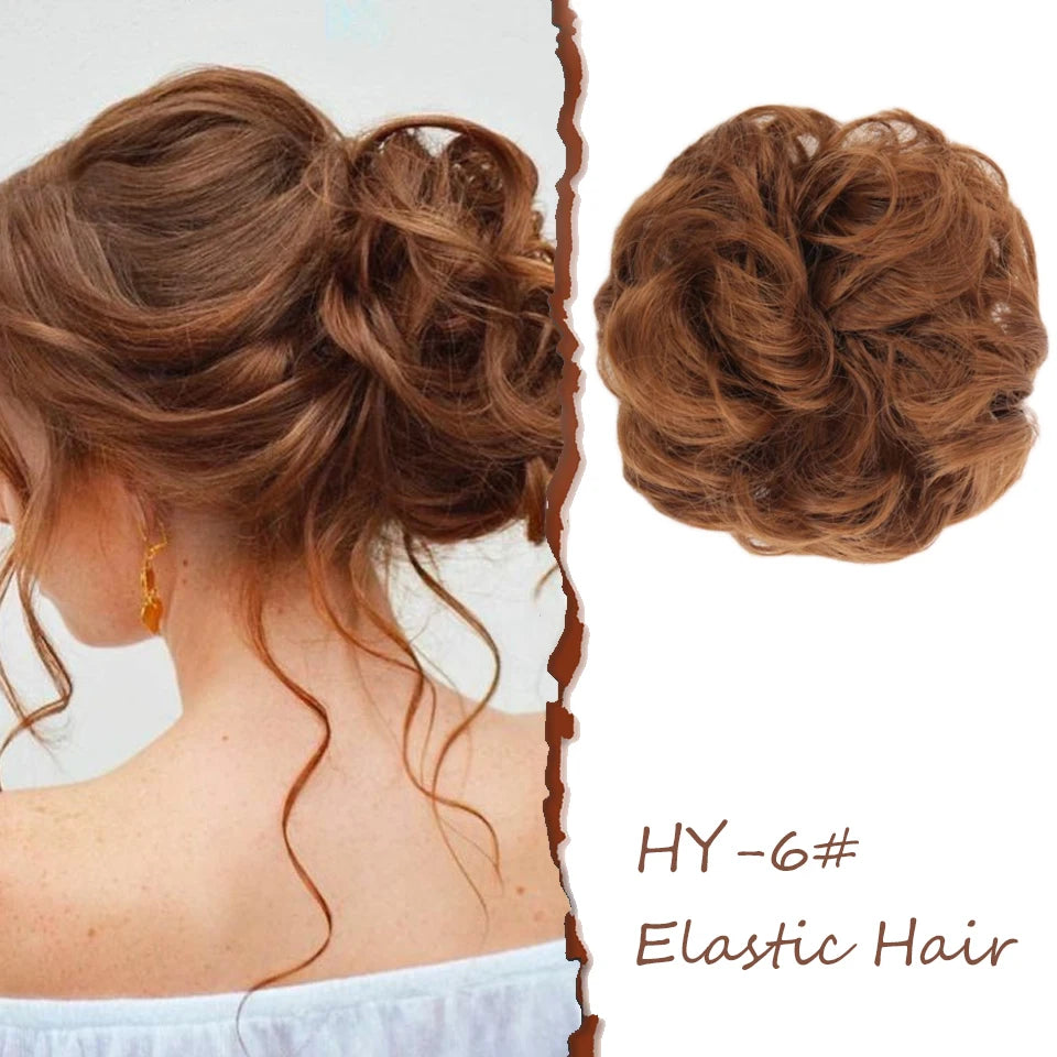 Lush Curly Chignon Hair Bun: Effortless Style in a Snap - Serene Glow Care