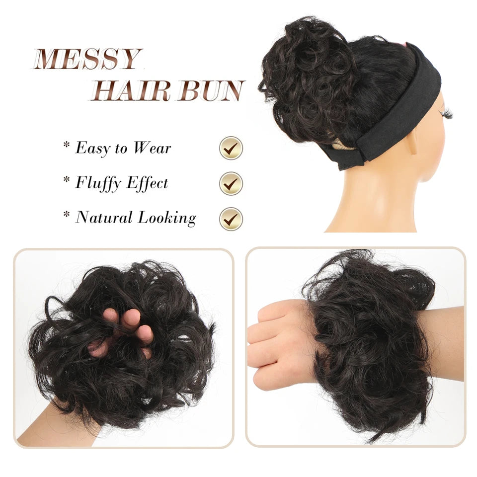 Lush Curly Chignon Hair Bun: Effortless Style in a Snap - Serene Glow Care