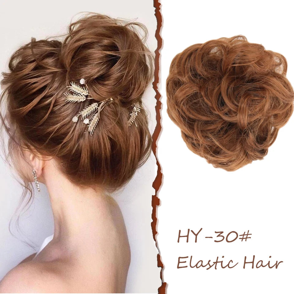 Lush Curly Chignon Hair Bun: Effortless Style in a Snap - Serene Glow Care