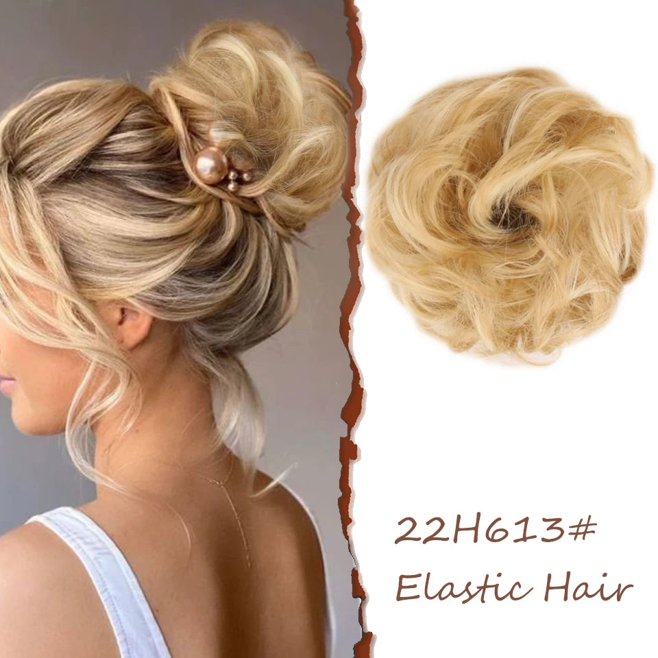 Lush Curly Chignon Hair Bun: Effortless Style in a Snap - Serene Glow Care