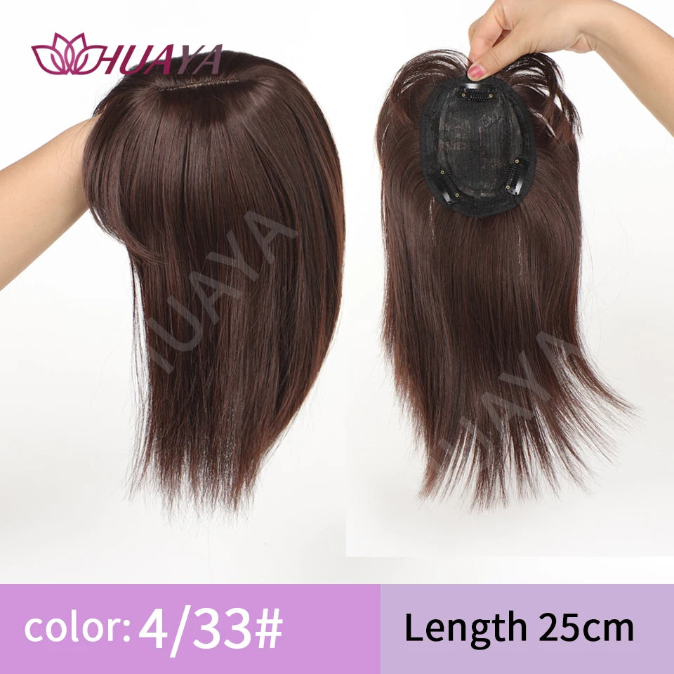 Sleek Long Straight Topper Wig: Instant Volume and Style - Serene Glow Care