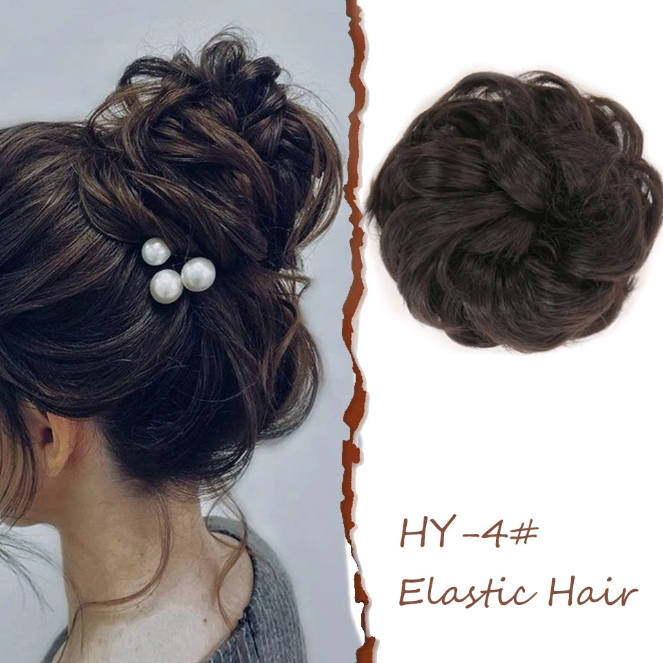 Lush Curly Chignon Hair Bun: Effortless Style in a Snap - Serene Glow Care