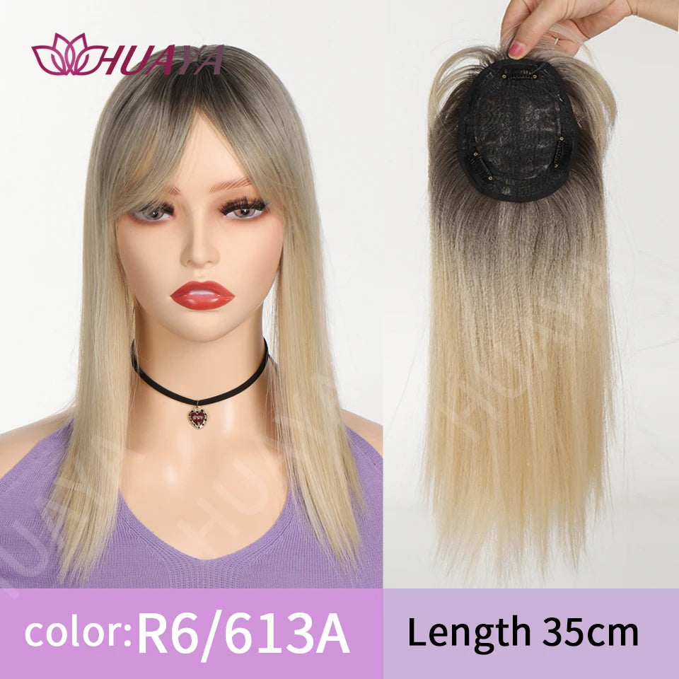 Sleek Long Straight Topper Wig: Instant Volume and Style - Serene Glow Care