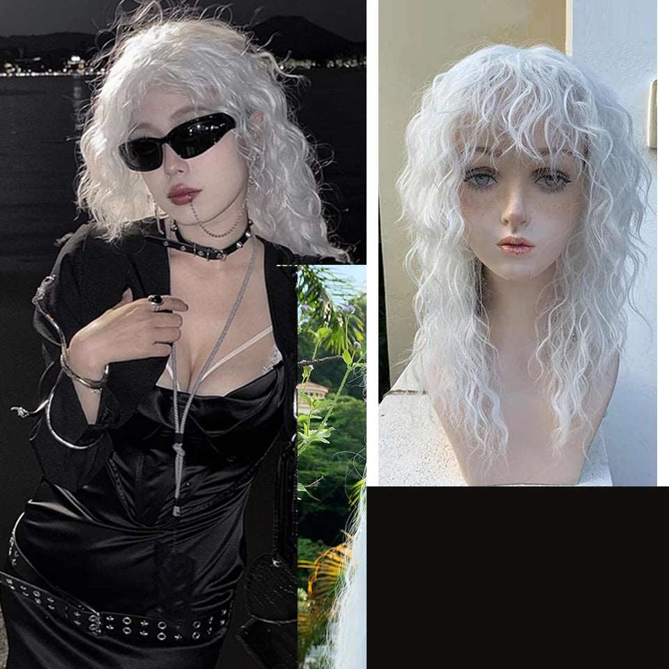 Elegant Long White Wig: Transform Your Look with Style and Ease - Serene Glow Care