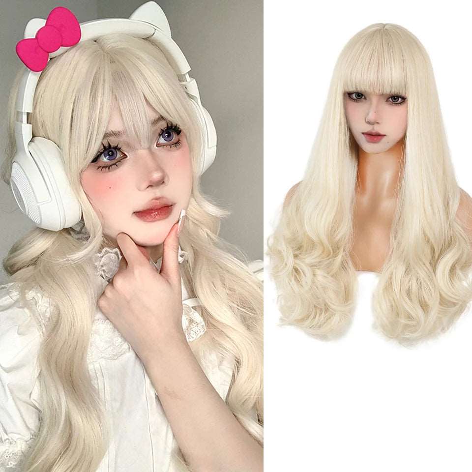 Elegant Long White Wig: Transform Your Look with Style and Ease - Serene Glow Care