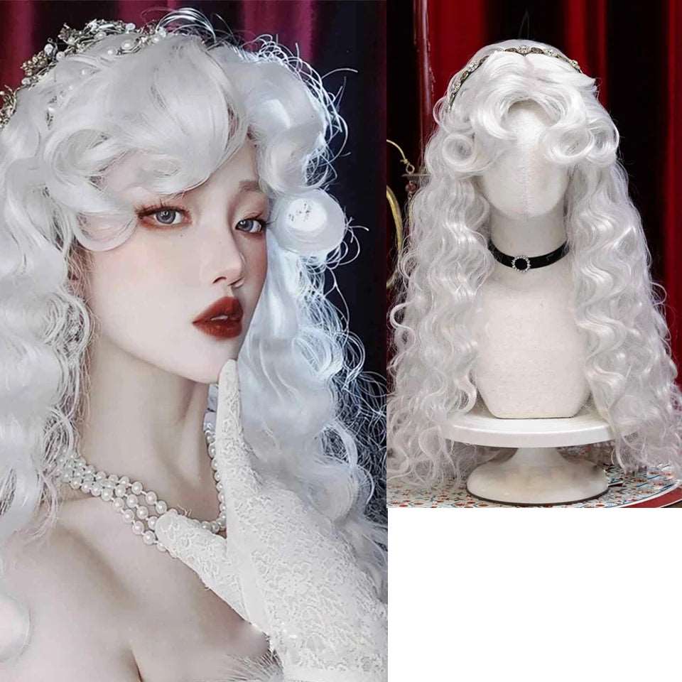 Elegant Long White Wig: Transform Your Look with Style and Ease - Serene Glow Care