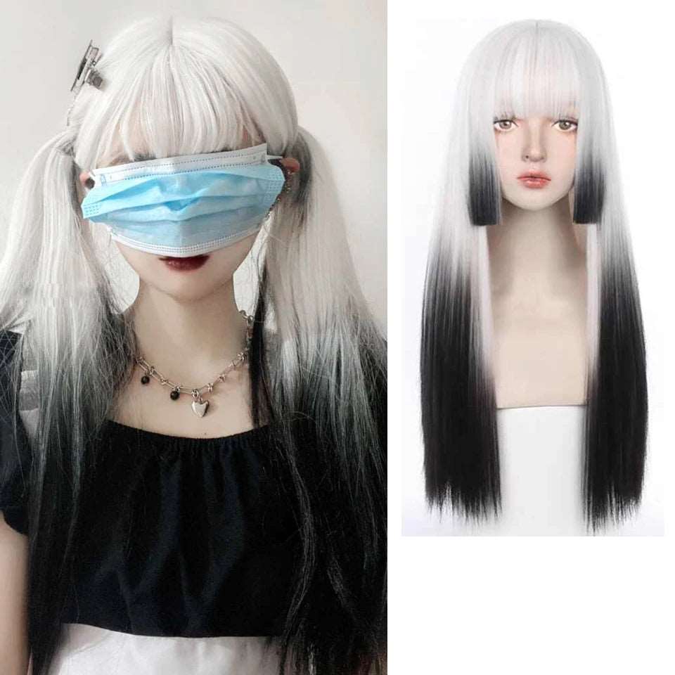 Elegant Long White Wig: Transform Your Look with Style and Ease - Serene Glow Care