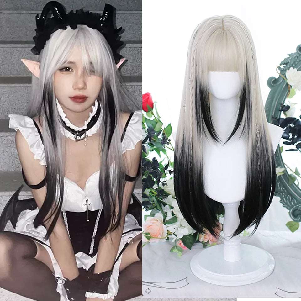 Elegant Long White Wig: Transform Your Look with Style and Ease - Serene Glow Care