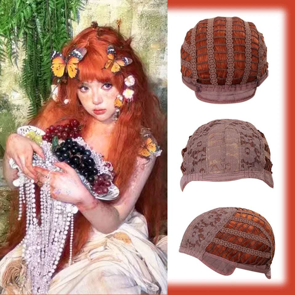 Enchanting Elegance: Long Curly Lolita Wig with Bangs for Cosplay & Festivities - Serene Glow Care