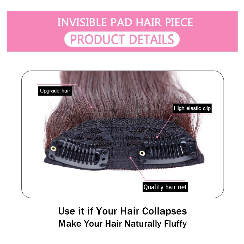 Sleek Straight Pad Hair Piece: Instant Volume and Invisible Blend - Serene Glow Care