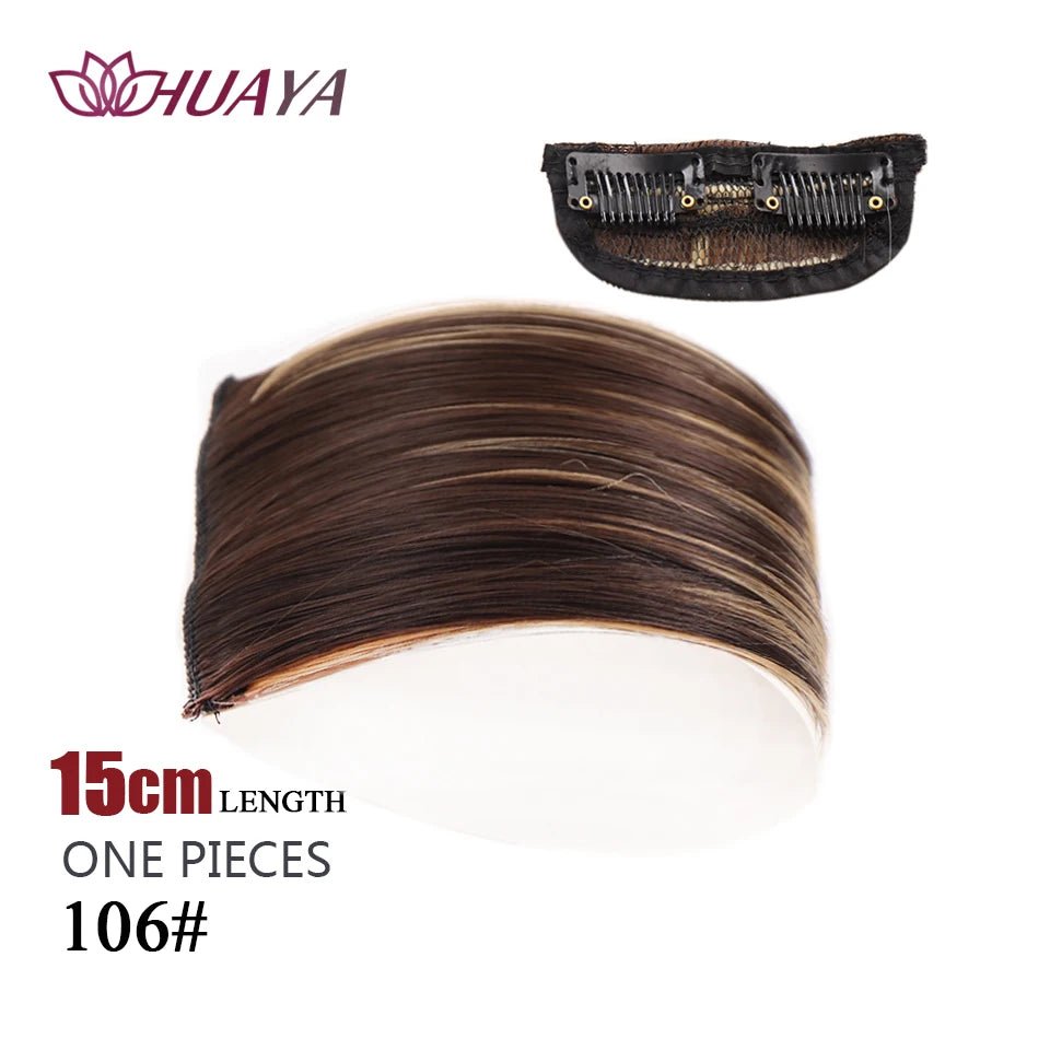 Straight Hair fluffy pad high hair pieces Natural Invisible Hair Pads Clip Wigs for Women Two Sides Thickened hair volume - Serene Glow Care