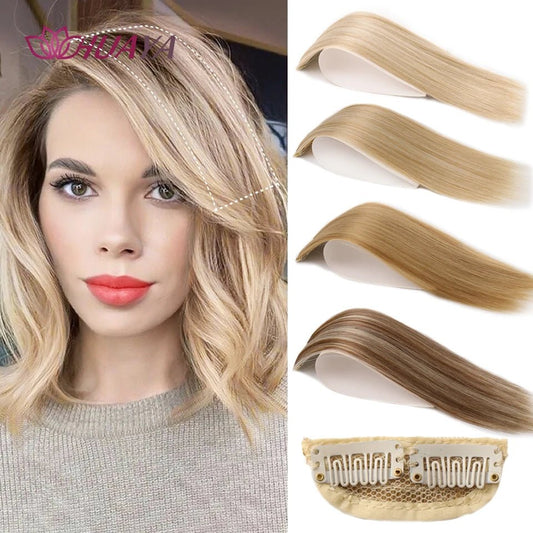 Straight Hair fluffy pad high hair pieces Natural Invisible Hair Pads Clip Wigs for Women Two Sides Thickened hair volume - Serene Glow Care