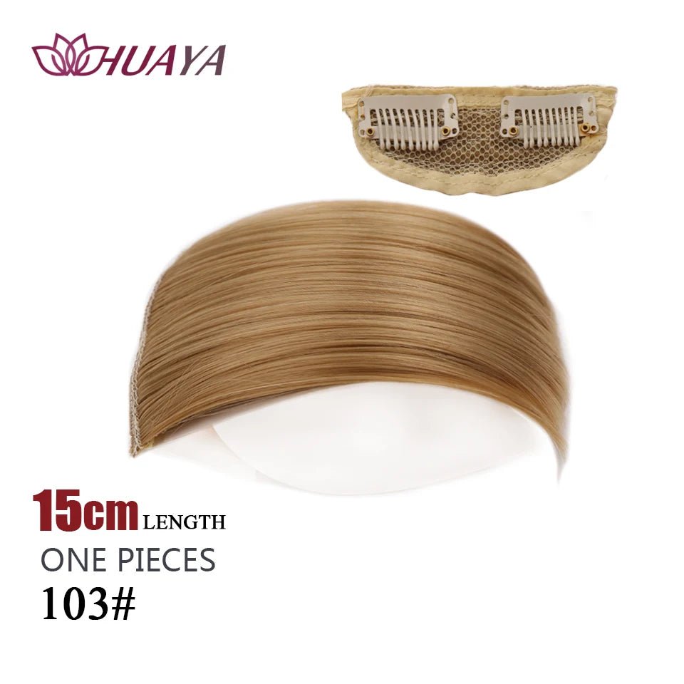 Straight Hair fluffy pad high hair pieces Natural Invisible Hair Pads Clip Wigs for Women Two Sides Thickened hair volume - Serene Glow Care