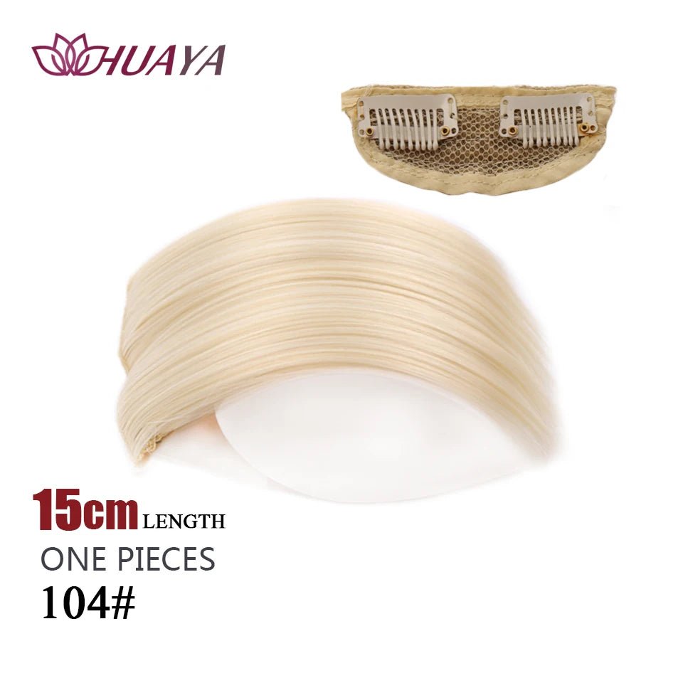 Straight Hair fluffy pad high hair pieces Natural Invisible Hair Pads Clip Wigs for Women Two Sides Thickened hair volume - Serene Glow Care