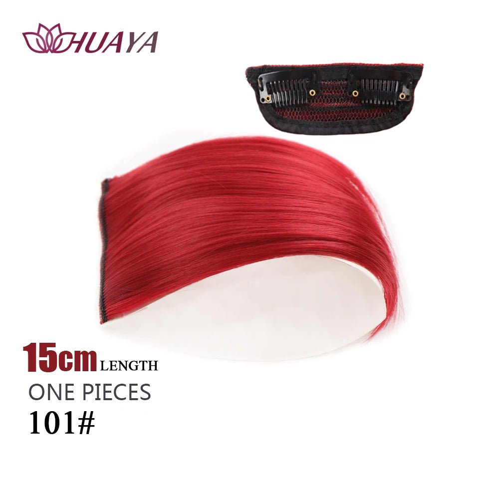 Straight Hair fluffy pad high hair pieces Natural Invisible Hair Pads Clip Wigs for Women Two Sides Thickened hair volume - Serene Glow Care