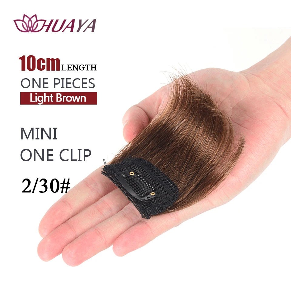 Straight Hair fluffy pad high hair pieces Natural Invisible Hair Pads Clip Wigs for Women Two Sides Thickened hair volume - Serene Glow Care