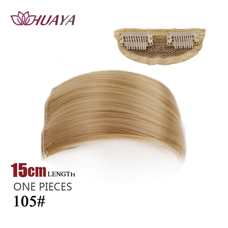 Straight Hair fluffy pad high hair pieces Natural Invisible Hair Pads Clip Wigs for Women Two Sides Thickened hair volume - Serene Glow Care